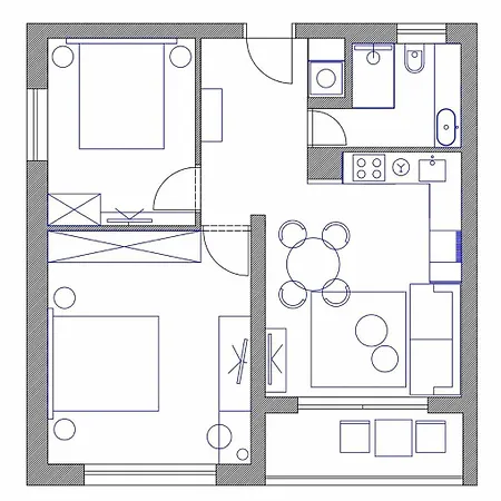 Apartment Up&above ,new Luxury Apt, Steps From And Old Town *